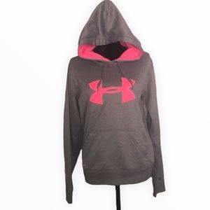 Under Armour Breast Cancer Awareness Hoodie Gray Pink Large